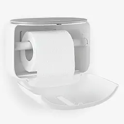 Тримач для туалетного паперу МВМ My Home 228x158x163 мм (BP-43 WHITE/GRAY) - мініатюра 5