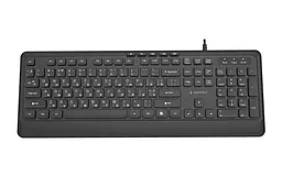Клавіатура Slim, Black, USB, 5 мультимедійних гарячих клавіш Gembird teh0028278 - мініатюра 3