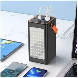 Портативний акумулятор Hoco J107 Super 90000 mAh зовнішня батарея з лампою - мініатюра 2