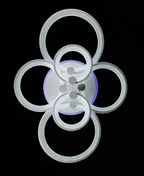 Люстра стельова LED Splendid Ray LK237/2+2+2, 240W, білий, з пультом, сучасний стиль - мініатюра 7