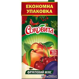 Напій соковий Соковита Фруктовий мікс 1.93 л