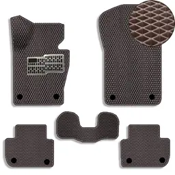 3D EVA Килимки в салон для BMW X3 (Е-83) 2003-2010 З підп'ятником Коричневі 5 шт