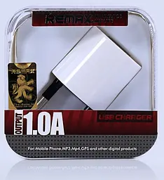 Зарядний пристрій Remax 1A Wall Charger White - мініатюра 3