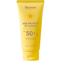 Легкий Anti-Age емульгель Massena Age Protect UV Shield SPF 50+ 50 мл