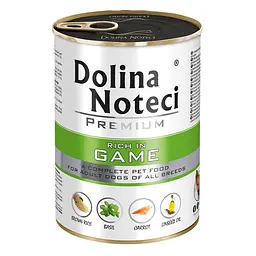 Вологий корм для собак Dolina Noteci Premium з дичиною банка 400 г