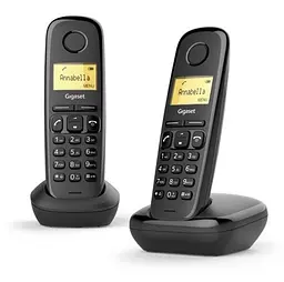 Радiотелефон DECT Gigaset A170 DUO Чорний (L36852-H2802-R201)
