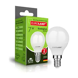Лампочка Eurolamp LED ECO серия "P" G45 7W 700Lm E14 4000K (LED-G45-07144(P)) - мініатюра 2