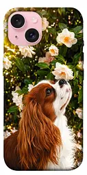 TPU чохол Demsky Flower spaniel для Apple iPhone 15 (6.1")