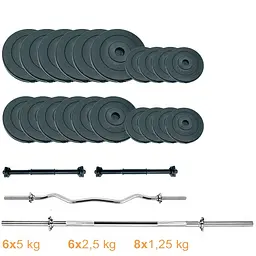 Набір штанг + гантелі Newt Gym Set 2 Rock Pro NE-PL-SET2-70 70 кг - мініатюра 2