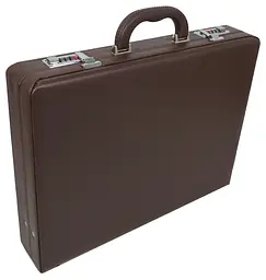 Тонкий чоловічий кейс, дипломат із еко шкіри Portfolio 44х33х8 см 000282185