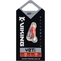 Балансир Viking Fishing Yeti Ice Jig 15mm 1.5g #15 Pink Moon - мініатюра 2