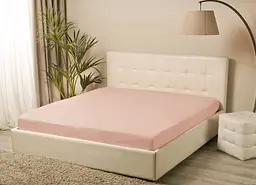 Простирадло трикотажне на резинці Lotus - Персиковий 160x200+25