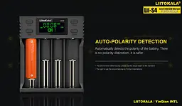 Зарядний пристрій Liitokala Lii-S4, 4 канала, Ni-Mh/Li-ion/LiFePo4, USB, LCD, Box - мініатюра 4