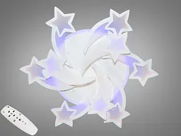 LED люстра Diasha 8163/6+3WH LED 3color 150W це сучасний стельовий світильник для дитячої кімнати у формі зірок.