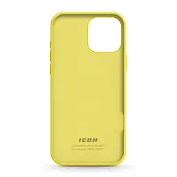 Силиконовый чехол для Apple iPhone 16 Pro Max, ICON2 Case, желтый, противоударный, панель, защита всего корпуса, матовая поверхность Soft Touch, выступает над дисплеем, совместим с защитными стеклами и пленками, с микрофиброй, ArmorStandart (ARM81310) - мініатюра 2