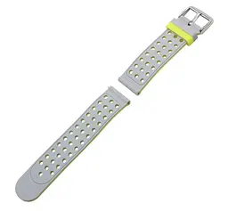 Подвійний ремінець Primo з перфорацією для годинника Samsung Gear S3 Classic SM-R770/Frontier RM-760 Grey Yellow - мініатюра 5