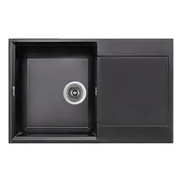 Кухонна мийка Lidz 790x495/230 BLM-14 (LIDZBLM14790495230), Чорний