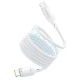 Дата кабель Baseus PicoGo Magnetic Liquid Silicone Type-C to Type-C 240W (1m) (P10376800) Moon White - мініатюра 3