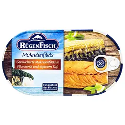 Філе скумбрії Rugen Fisch копчене в олії 200 г