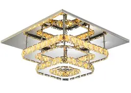 Люстра Кристал LED 24W Квадратна APP409-C APP410-C OSW-65007