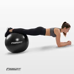 М'яч для фітнесу EasyFit BalanceBall 55 см чорний - мініатюра 6