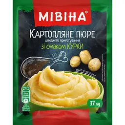 Картофельное пюре быстрого приготовления Мівіна со вкусом курицы, 37 г