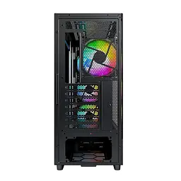 Корпус Montech X5, Black, Mid Tower, без БЖ, для E-ATX / ATX / Micro ATX / Mini ITX, 1xType-C / 1xUSB 3.0 / 2xUSB 2.0, макс. CPU - 165 мм / GPU - 410 мм, 3x140 мм ARGB / 1x140 мм ARGB, бічна панель із загартованого скла - мініатюра 3