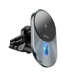 Автотримач Hoco CA91 магнітний з бездротовою зарядкою 15W - мініатюра 3