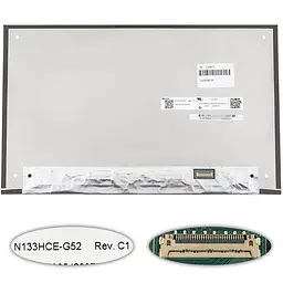 Матриця 13.3 N133HCE-G52 Rev C1 (1920*1080 30pin(eDP) LED SLIM(без дод. панелі) матова роз'єм праворуч знизу) для ноутбука