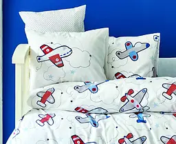 Дитячий набір в ліжечко для немовлят Karaca Home - Airship mavi блакитний (10 предметів) - мініатюра 3