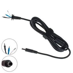 Кабель живлення DC DELL 45W 4.5x3.0мм+1pin(2 x 0.8+1.04мм) прямий штекер довжина 140см (від БП до ноутбука)