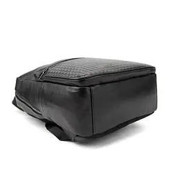 Чоловічий шкіряний рюкзак чорний Tiding Bag A25F-2418A - мініатюра 5