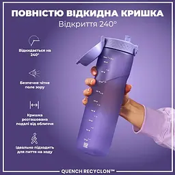 Пляшка для води ION8 1000 мл (ЕКО пляшка) BPA Free Light Purple (I8RF1000PERI) - мініатюра 4