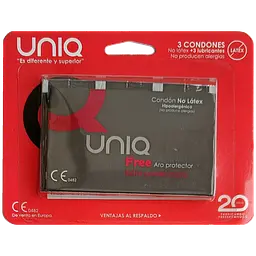 Упаковка 3 шт. безлатексних UNIQ Single: Free Ultra Thin - мініатюра 2
