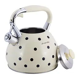 Чайник зі свистком Kamille KM-0695BG 3 л бежевий - мініатюра 6