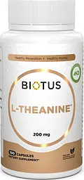L-теанін для мозгу та нервової системи Biotus L-Theanine 200 мг 100 капс