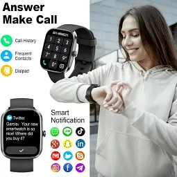 Смарт-годинник Soudorv T70 з Bluetooth дзвінками, 1.91" HD дисплеєм, 110+ спортивними режимами, IP68 - мініатюра 2
