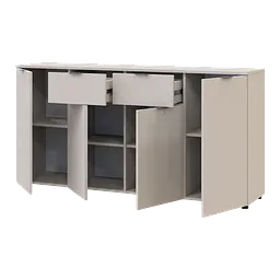 Комод Doros Рон 7 4 фасади 2 шухляди Кашемір 160х38х81 (41516049) - мініатюра 6