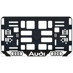 Рамка номера Audi під Американський номер 300х150 мм Кольоровий Логотип
