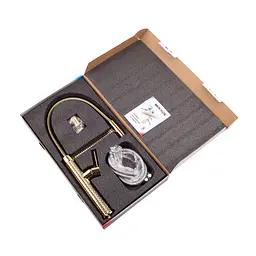 Змішувач для кухні Mixxus Premium Spark 017 Gold MI6972 Золотий - мініатюра 4
