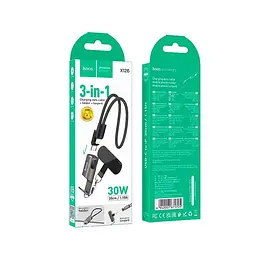 Кабель HOCO C Lightning Experto PD lanyard charging data cable X126 0.35m, 30W - мініатюра 2