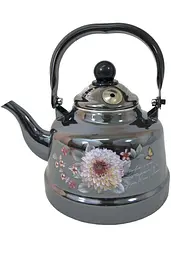 Чайник для плити Edenberg Квіти EB-3354-Flower-Black 1.1 л чорний