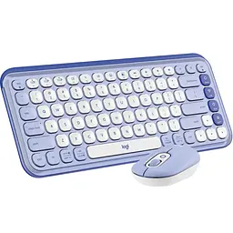Комплект клавіатура та миша Logitech POP Icon Combo Bluetooth UA Lilac [920-013078] [121103] - мініатюра 3