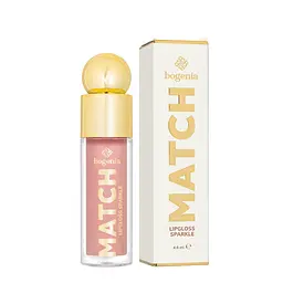 Блиск для губ Bogenia Match Lipgloss Sparkle із шимером стійкий (BG712), 01 Світло-рожевий