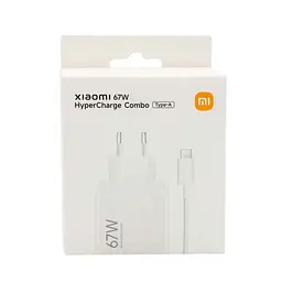 Мережевий зарядний пристрій XiaomiXiaomi 67W HyperCharge Combo (Type-A) кабель Type-C BHR9465EU White - мініатюра 8