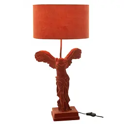 Лампа настільна J-Line з фігурою давньогрецької богині перемоги Ніки 63 см червона (45732) - мініатюра 2
