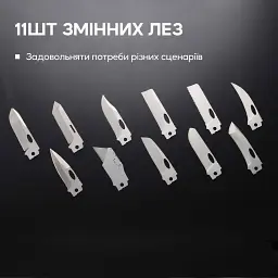 Набір змінних клинків Roxon (BA04; BA10; BA11) 3in1 для S501U, S502U, S802 - мініатюра 10