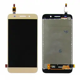 Дисплей для Huawei Y3 2017 CRO-U00/ Y3 2018/ Y5 Lite 2017 із золотистим тачскрином