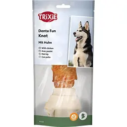 Ласощі Trixie Denta Fun для собак Кісточка для чищення зубів з куркою 18 см 120 г (арт.31324)