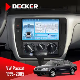 Штатна магнітола Volkswagen Passat 1996-2005 Decker D9-010 6x128, DSP, 4G, 2K Decker (НФ-00004832)